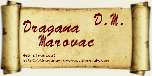 Dragana Marovac vizit kartica